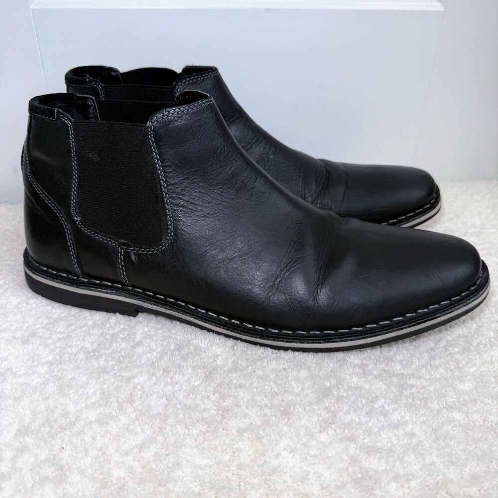 Steve Madden Men's Huego Chelsea Boot Size 13M, Black